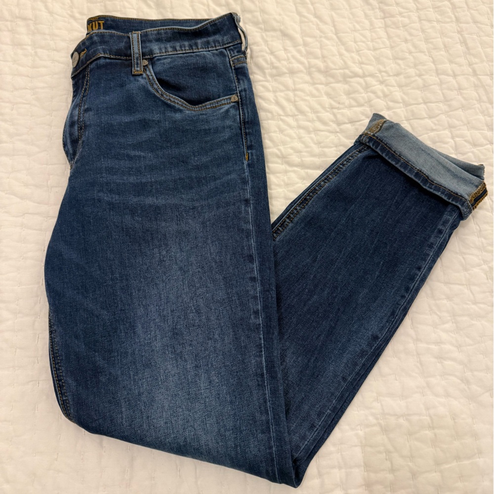 Kut from the Kloth Dark Blue Straight Jeans “Slouchy boyfriend”